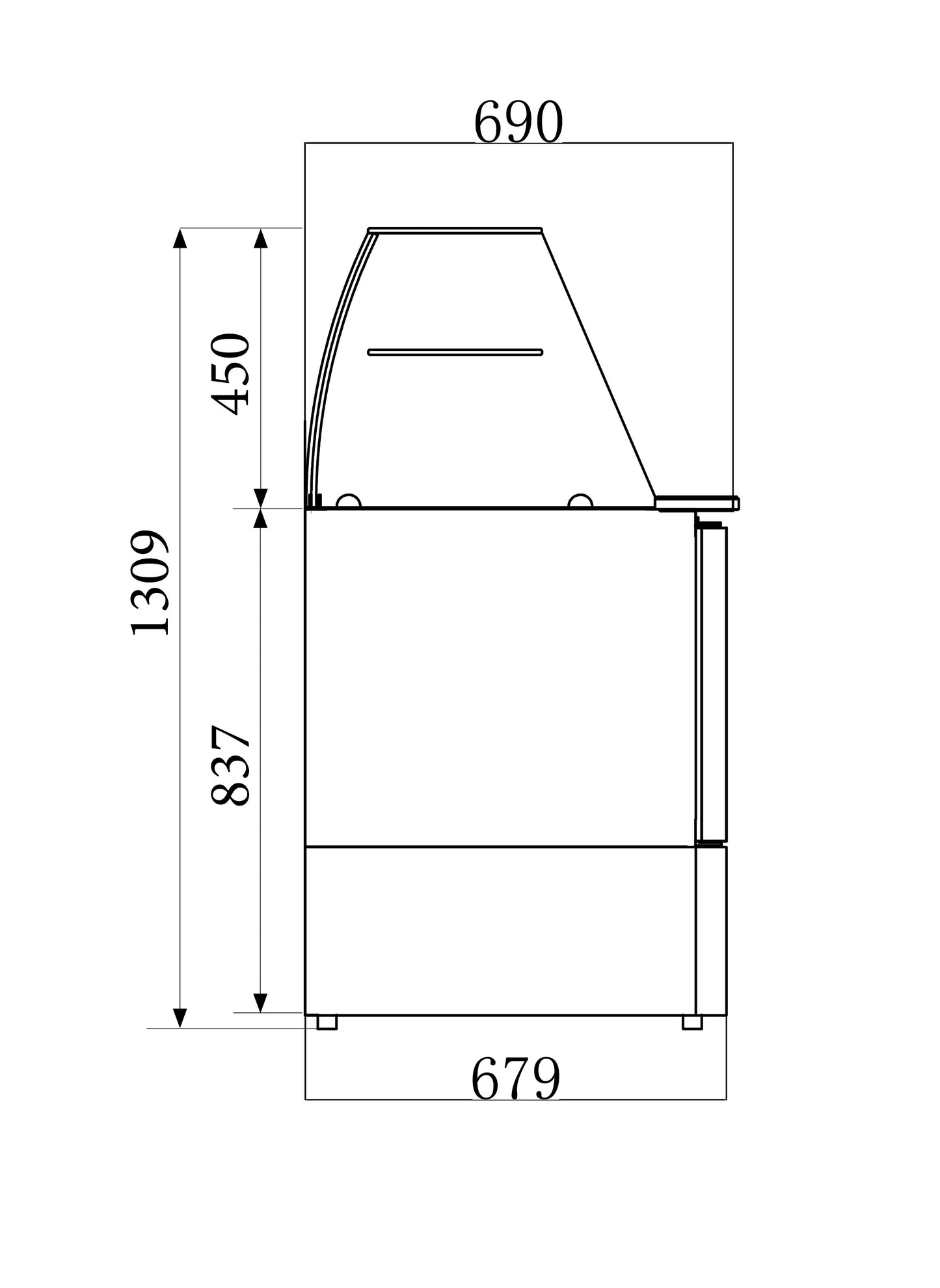 CombiSteel GEKÜHLTE SALADETTE MIT GLAS 3 TÜREN
