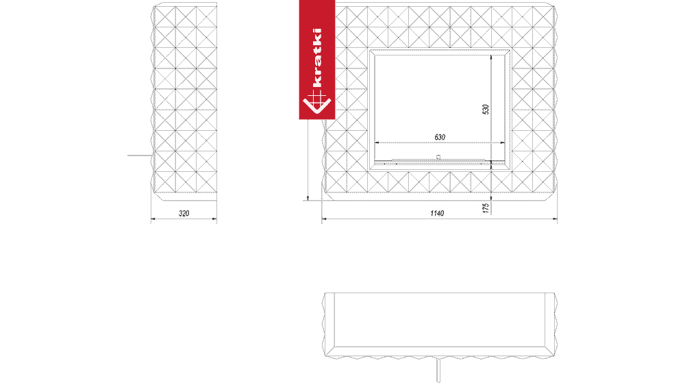 Kratki Portal Bioethanolkamin EGZUL TÜV weiß