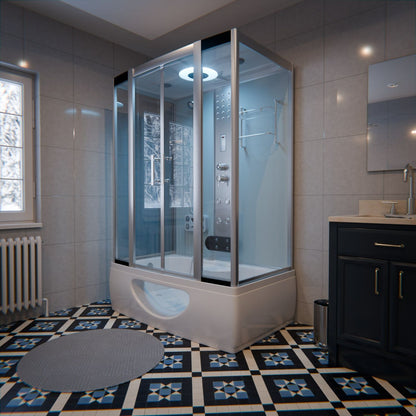 Tronitechnik Duschtempel Badewanne IKARIA 135x80x220