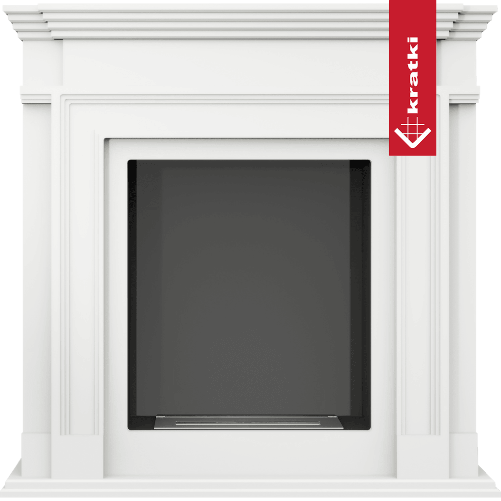 Kratki Portal Bioethanolkamin LEGIONIS weiß TÜV