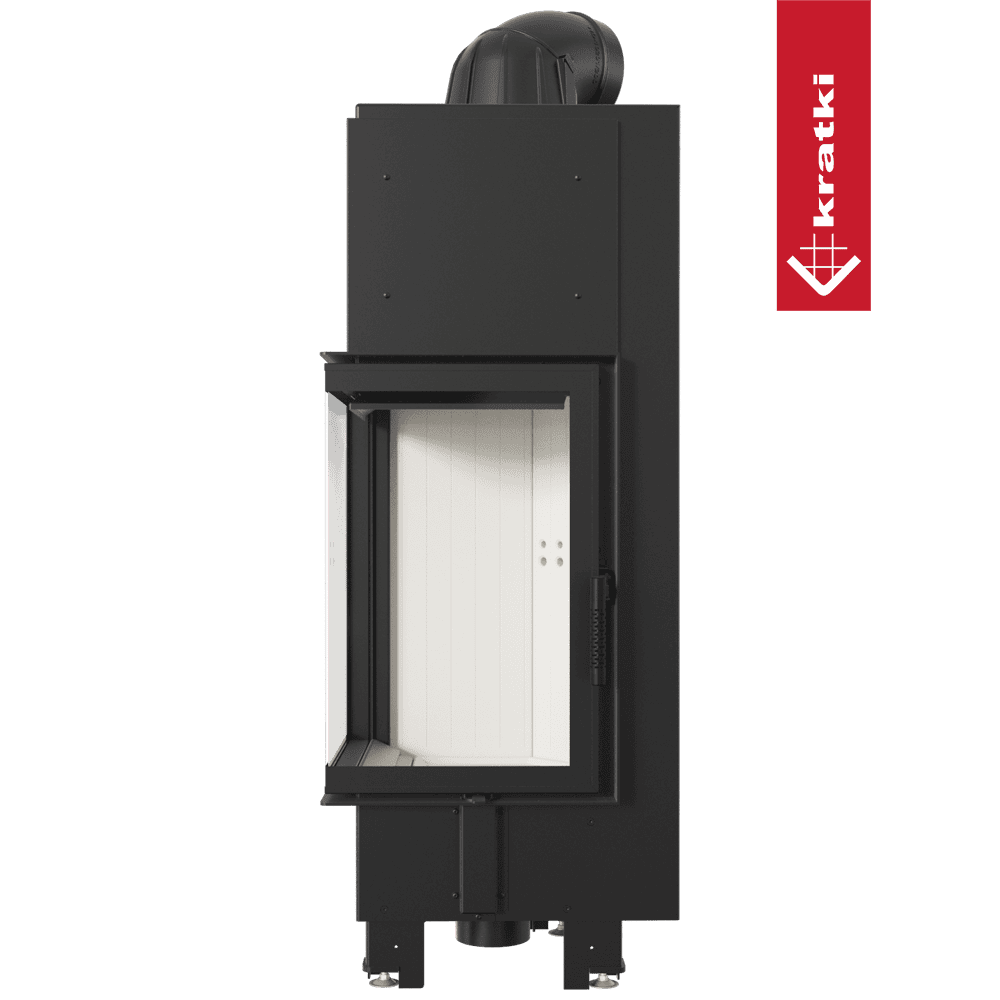Kratki Kamineinsatz aus Stahl KRATKI MBN links 10 kW Ø 200