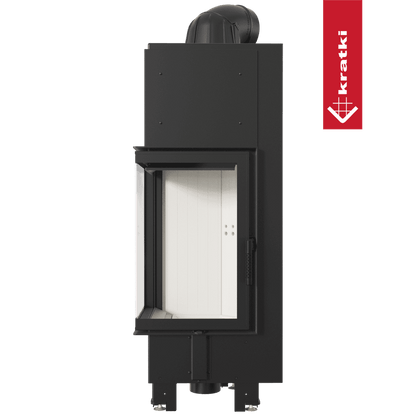 Kratki Kamineinsatz aus Stahl KRATKI MBN links 10 kW Ø 200