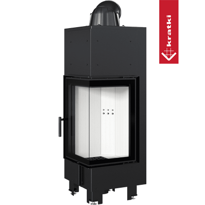 Kratki Kamineinsatz aus Stahl KRATKI MBN rechts 10 kW Ø 200