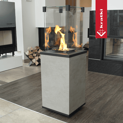 Kratki Terrassenheizer Patio Quarzsinter Oxide Moro automatische Steuerung 8,2kW