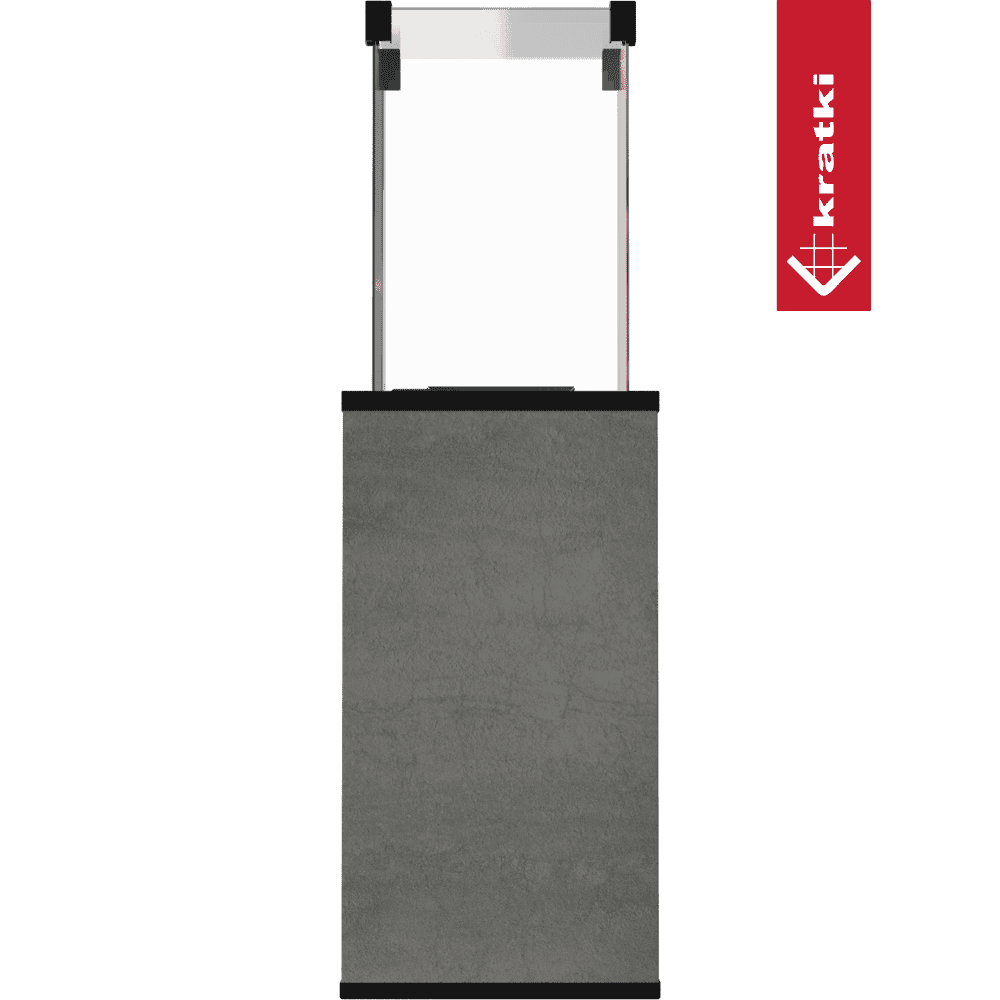 Kratki Terrassenheizer Patio Quarzsinter Naturali Grigia automatische Steuerung 8,2kW