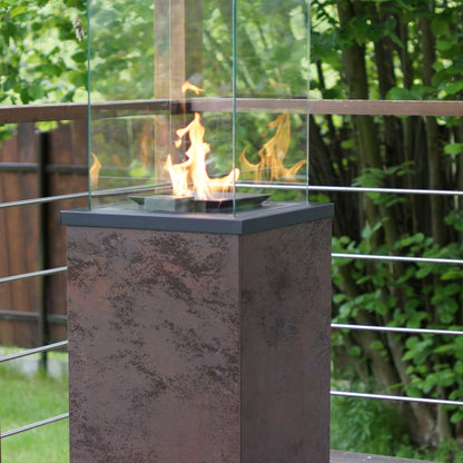 Kratki Terrassenheizer Patio Quarzsinter Oxide Moro automatische Steuerung 8,2kW