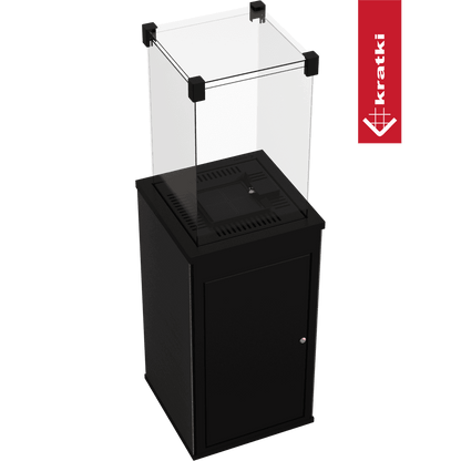 Kratki Terrassenheizer Patio Quarzsinter Filo Pece manuelle Steuerung 8,2kW