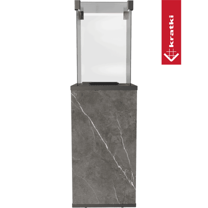 Kratki Terrassenheizer Patio Quarzsinter Naturali Grey manuelle Steuerung 8,2kW