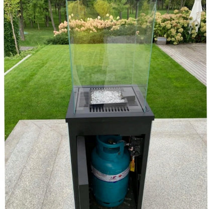 Kratki Terrassenheizer Patio Quarzsinter Filo Mercurio manuelle Steuerung 8,2kW