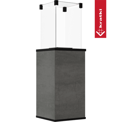 Kratki Terrassenheizer Patio Mini Quarzsinter Naturali Grigia 8,2kW