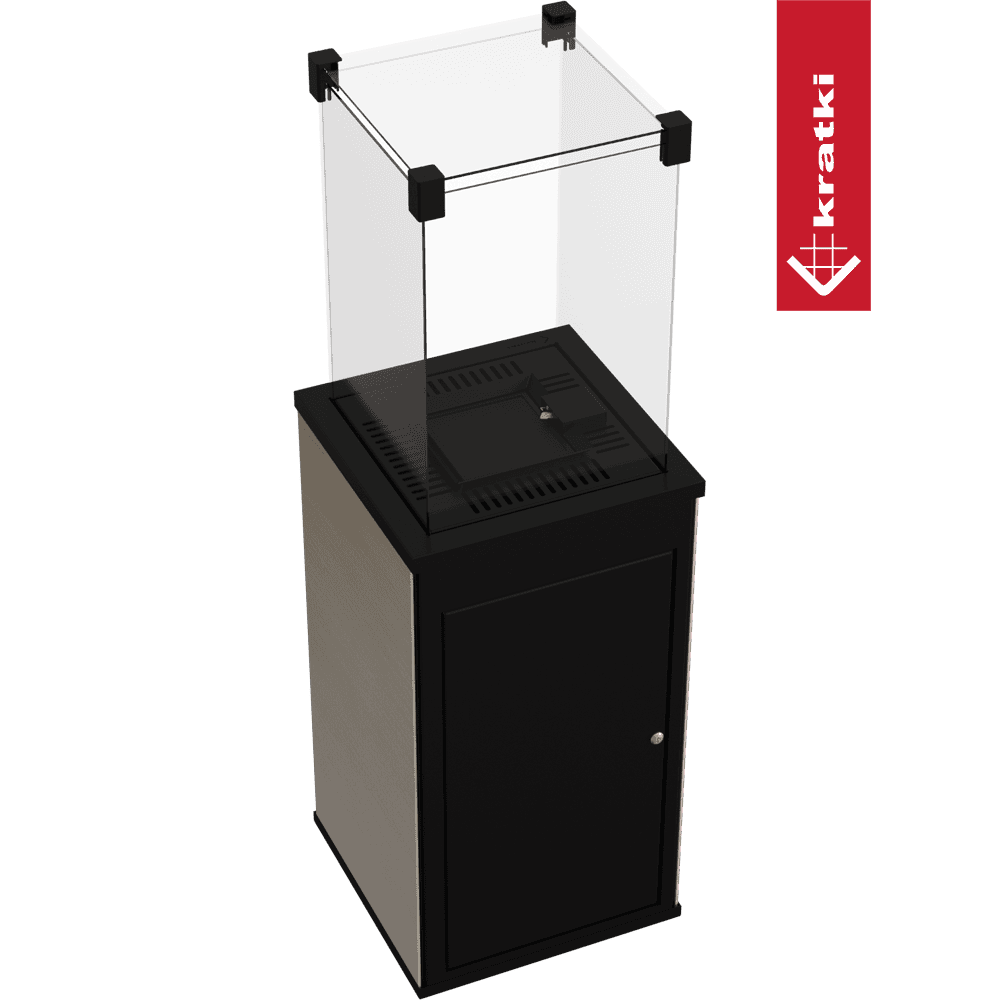 Kratki Terrassenheizer Patio Mini Quarzsinter Filo Oro automatische Steuerung 8,2kW