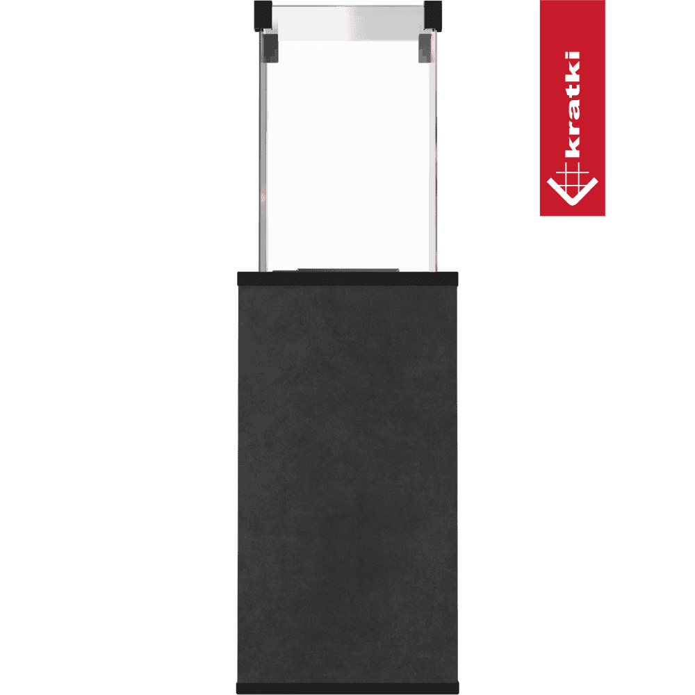Kratki Terrassenheizer Patio Mini Quarzsinter Blend Nero automatische Steuerung 8,2kW