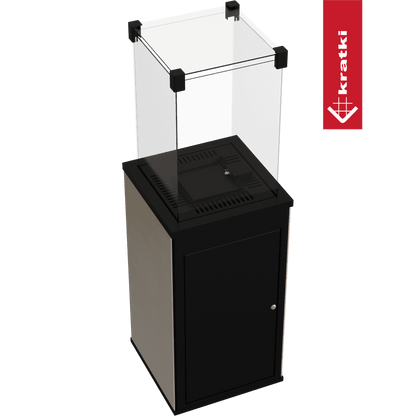 Kratki Terrassenheizer Patio Mini Quarzsinter Filo Oro automatische Steuerung 8,2kW