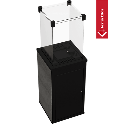 Kratki Terrassenheizer Patio Mini Quarzsinter Naturali Grigia 8,2kW
