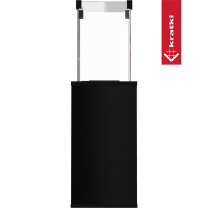 Kratki Terrassenheizer Patio Mini Quarzsinter Nero Assoluto 8,2kW
