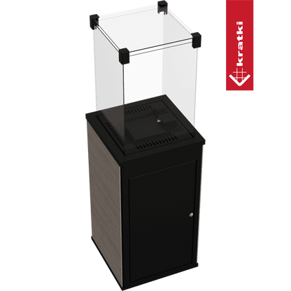 Kratki Terrassenheizer Patio Mini Quarzsinter Naturali Grigia 8,2kW