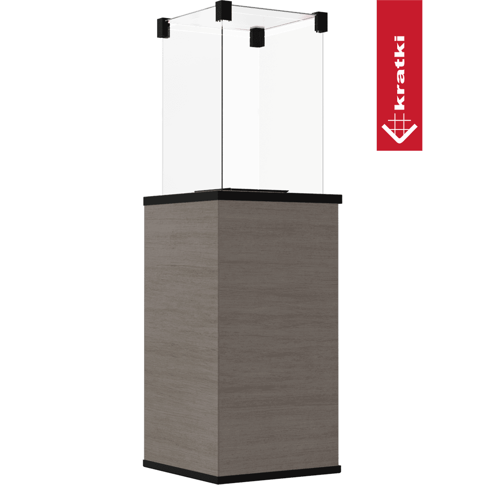 Kratki Terrassenheizer Patio Mini Quarzsinter Naturali Grigia manuelle Steuerung 8,2kW