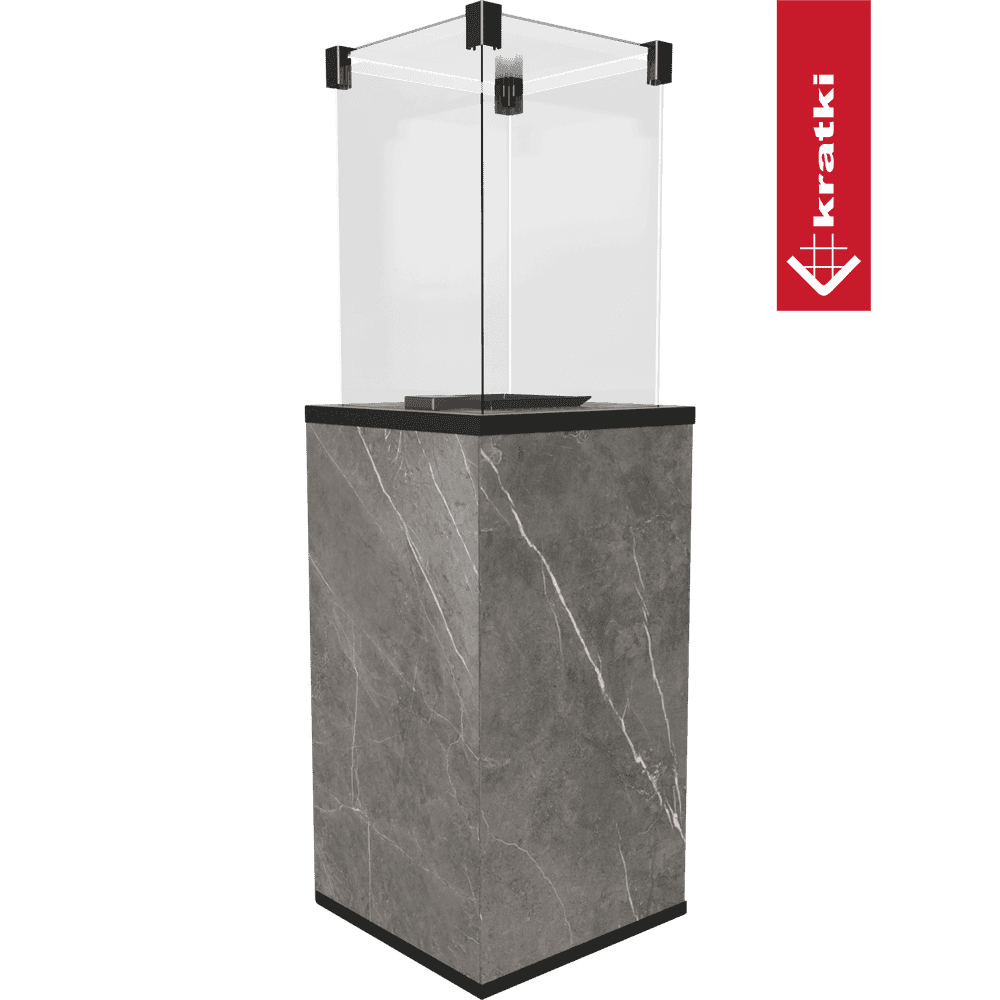 Kratki Terrassenheizer Patio Mini Quarzsinter Natur Piet Grey manuelle Steuerung 8,2kW