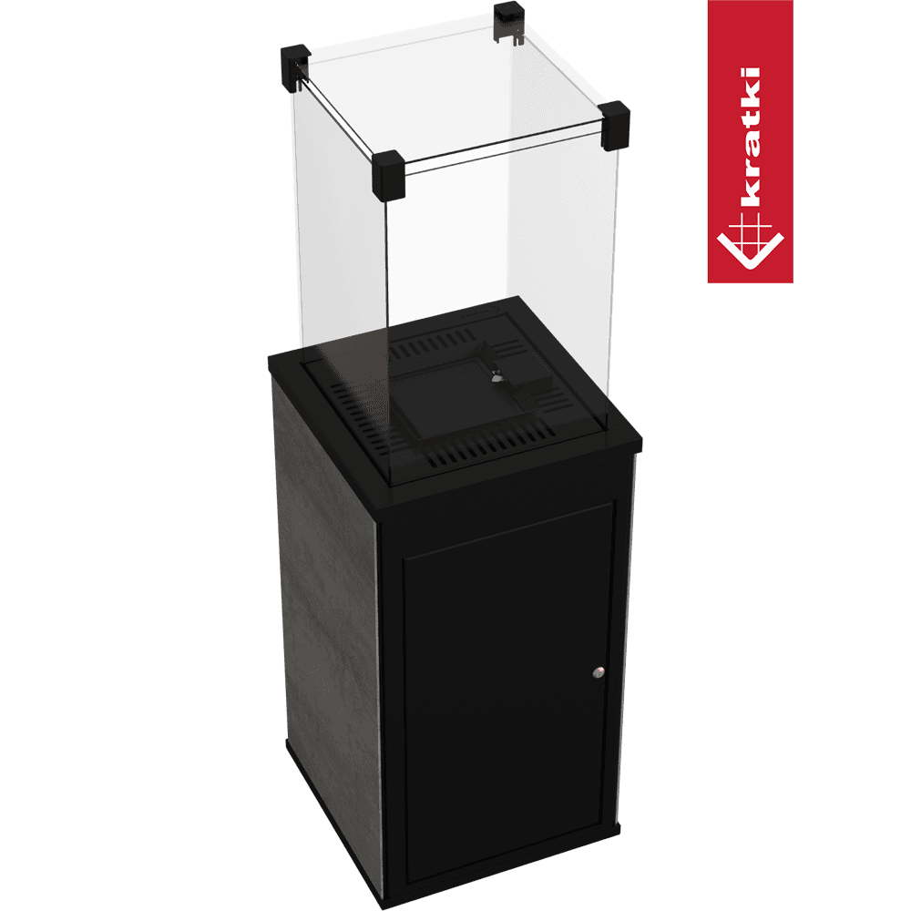 Kratki Terrassenheizer Patio Mini Quarzsinter manuelle Steuerung 8,2kW