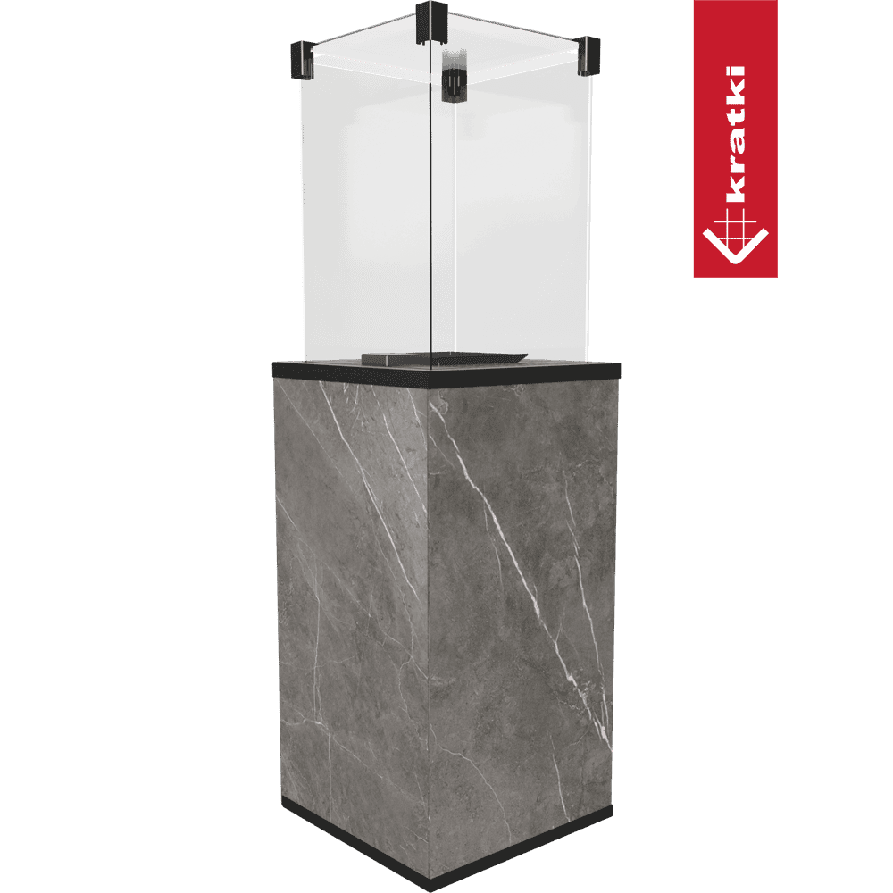 Kratki Terrassenheizer Patio Mini Quarzsinter Natur Piet Grey manuelle Steuerung 8,2kW