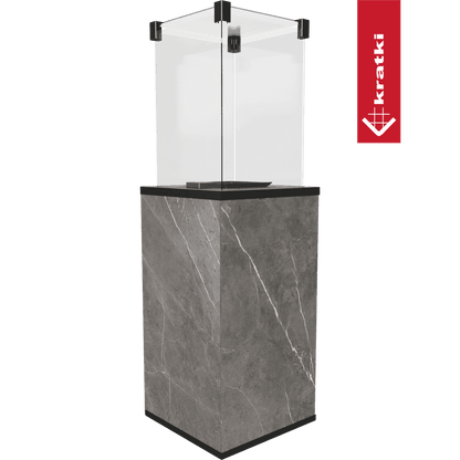 Kratki Terrassenheizer Patio Mini Quarzsinter Natur Piet Grey manuelle Steuerung 8,2kW