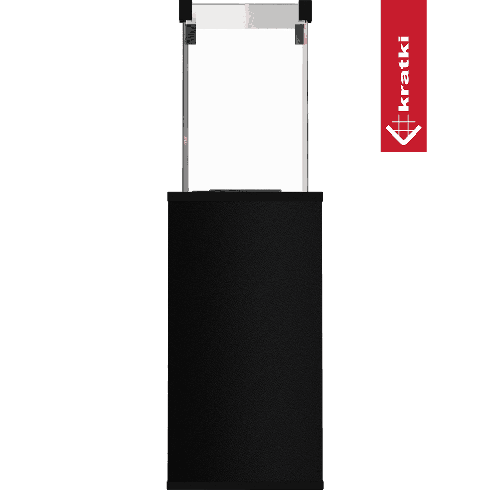 Kratki Terrassenheizer Patio Mini Quarzsinter Nero Assoluto manuelle Steuerung 8,2kW