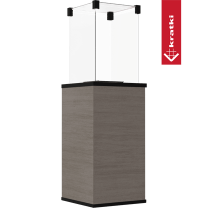 Kratki Terrassenheizer Patio Mini Quarzsinter Naturali Grigia manuelle Steuerung 8,2kW