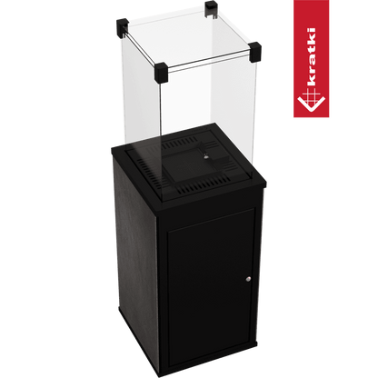Kratki Terrassenheizer Patio Mini Quarzsinter Seta Liquorice manuelle Steuerung 8,2kW