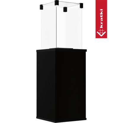 Kratki Terrassenheizer Patio Mini Quarzsinter Nero Assoluto manuelle Steuerung 8,2kW