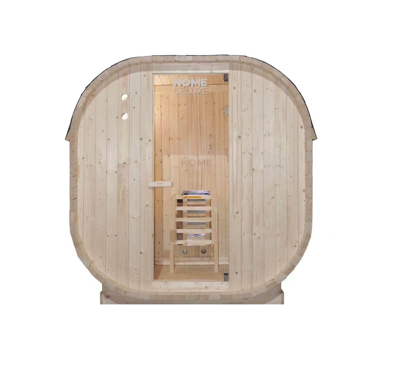 Home Deluxe Outdoor Sauna CUBE M - 184 x 120 cm für 2 Personen