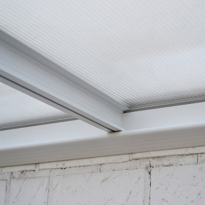 Home Deluxe Terrassenüberdachung SOLIS - 312 x 303 x cm Weiß