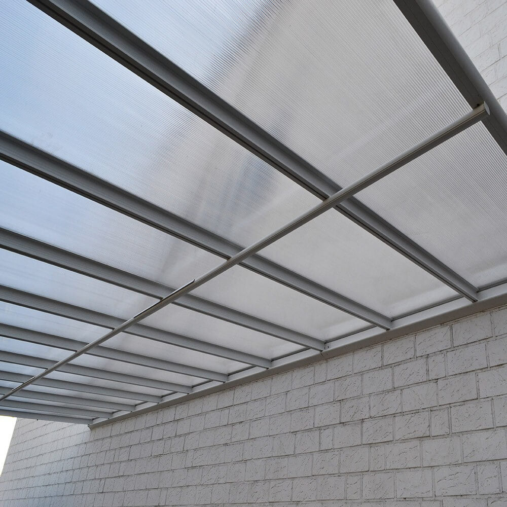 Home Deluxe Terrassenüberdachung SOLIS - 434 x 303 x cm Weiß
