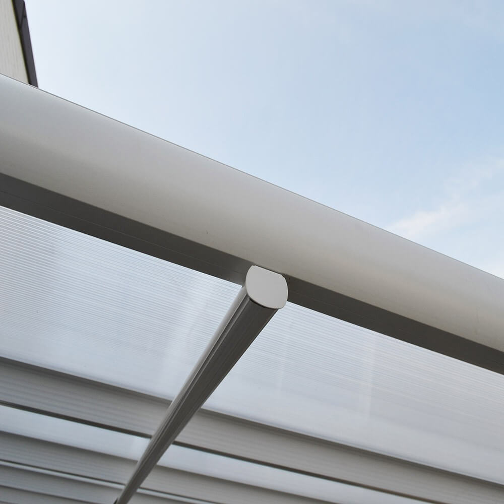 Home Deluxe Terrassenüberdachung SOLIS - 495 x 303 x cm Weiß