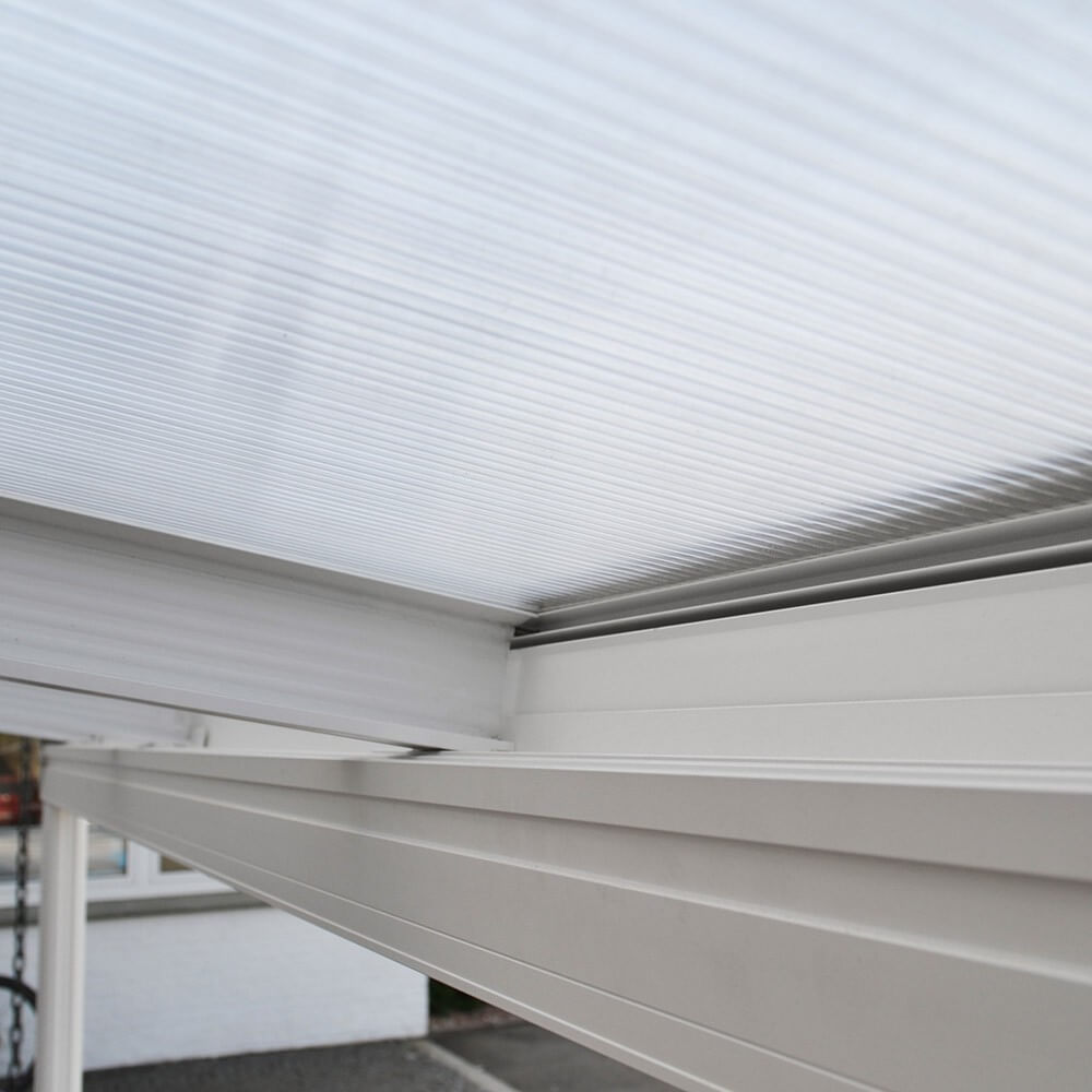 Home Deluxe Terrassenüberdachung SOLIS - 618 x 303 x cm Weiß