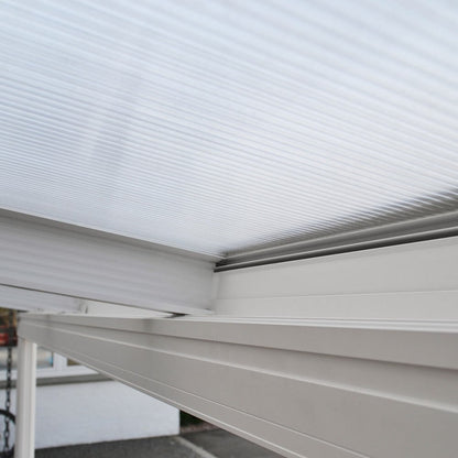 Home Deluxe Terrassenüberdachung SOLIS - 618 x 303 x cm Weiß