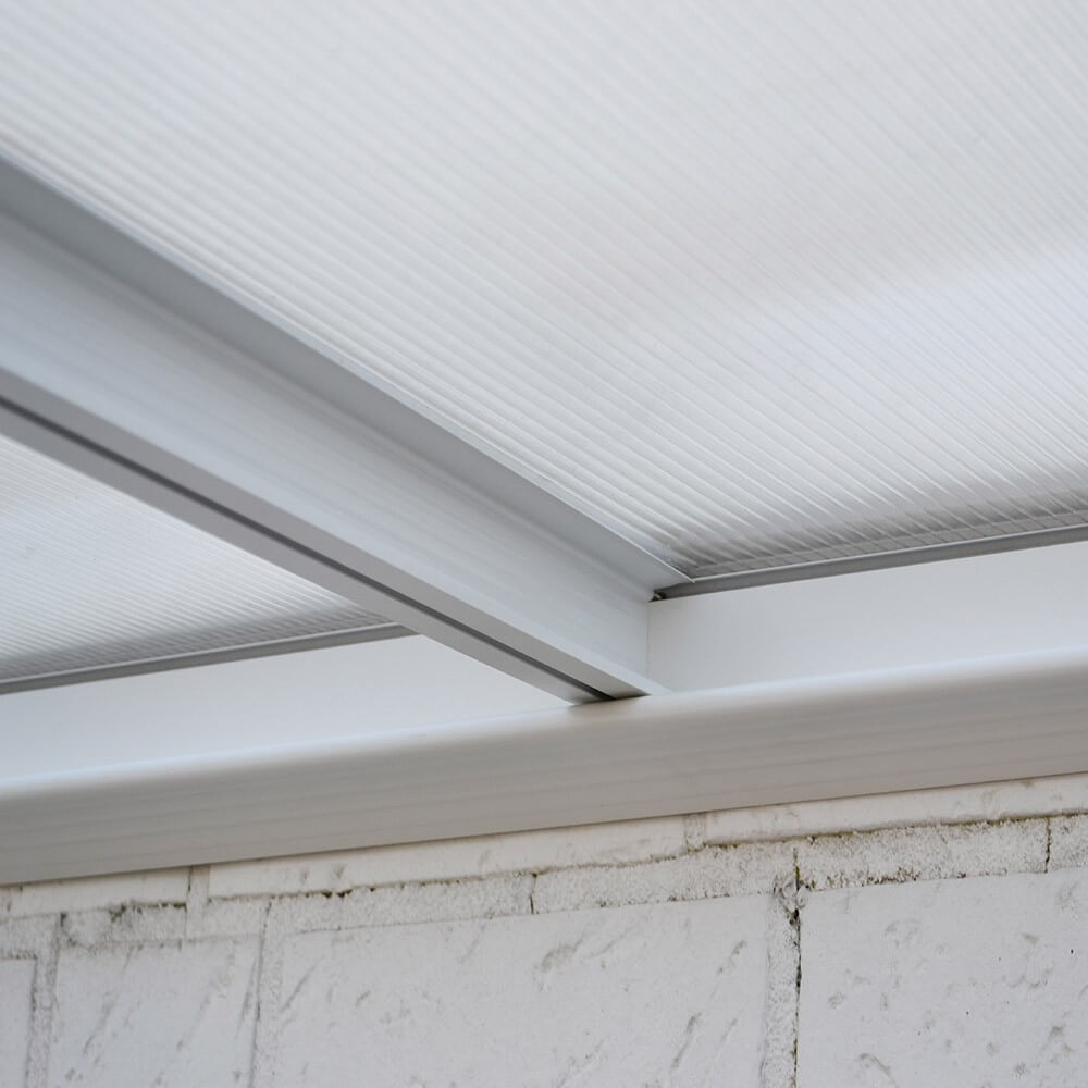 Home Deluxe Terrassenüberdachung SOLIS - 618 x 303 x cm Weiß
