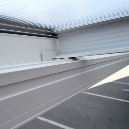 Home Deluxe Terrassenüberdachung SOLIS - 618 x 303 x cm Weiß