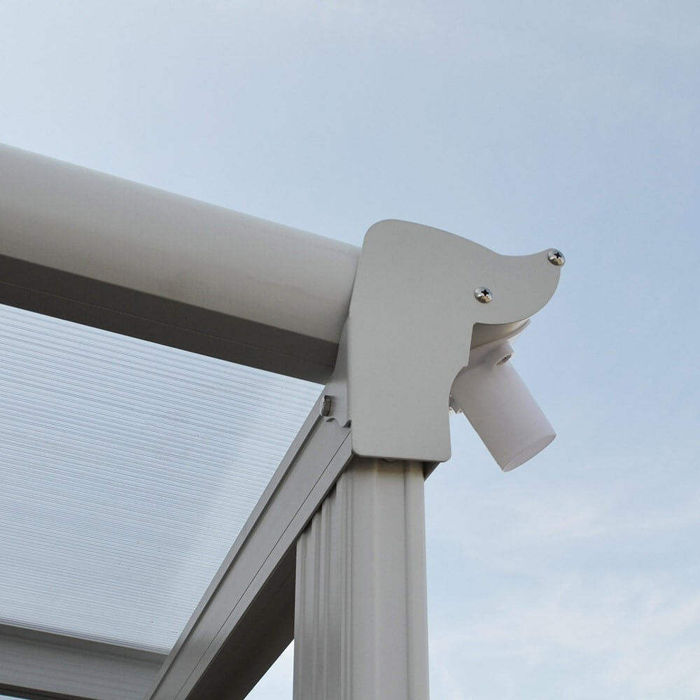 Home Deluxe Terrassenüberdachung SOLIS - 618 x 303 x cm Weiß
