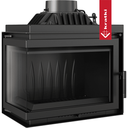 Kratki Kamineinsatz Gusseisen KRATKI SIMPLE links 8 kW Ø 180