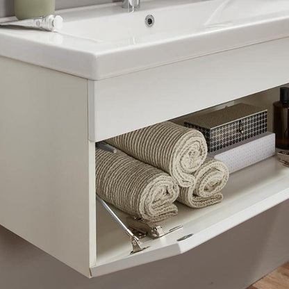 Home Deluxe Badmöbel Komplettset WANGEROOGE XL - Weiß Made in Germany