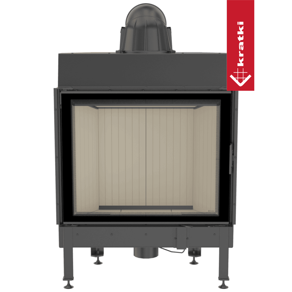 Kratki Kamineinsatz aus Stahl KRATKI NADIA 13 kW Ø 200 Doppelverglassung