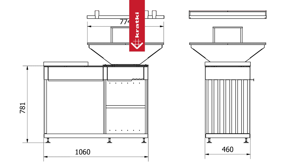Kratki Feuerplatte Quadrum Horizontal