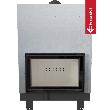 Kratki Kamineinsatz aus Stahl KRATKI MBO 15 kW Ø 200 mit Schiebetür