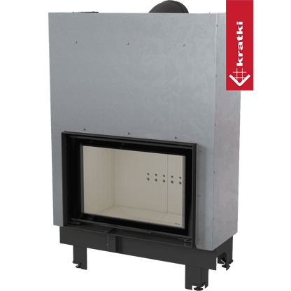 Kratki Kamineinsatz aus Stahl KRATKI MBO 15 kW Ø 200 mit Schiebetür