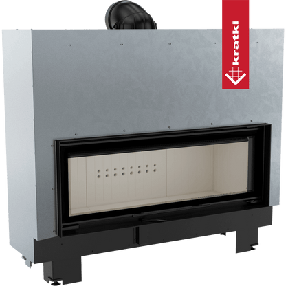 Kratki Kamineinsatz aus Stahl KRATKI MB 20 kW Ø 200 mit Schiebetür