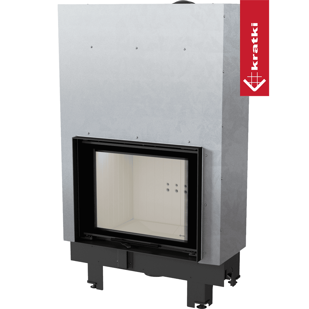 Kratki Kamineinsatz aus Stahl KRATKI MBZ 13 kW Ø 200 mit Schiebetür