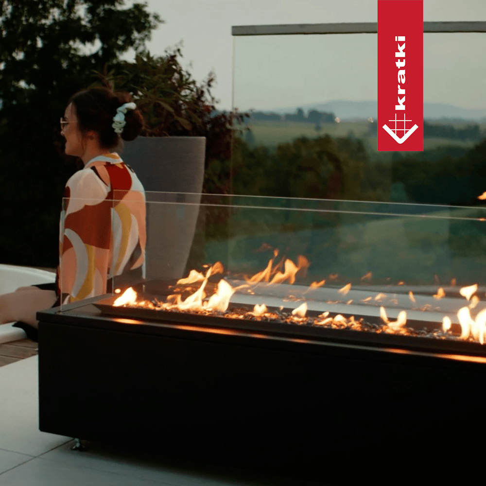 Kratki Terrassenheizer Patio Horizontal manuelle Steuerung 17,5kW