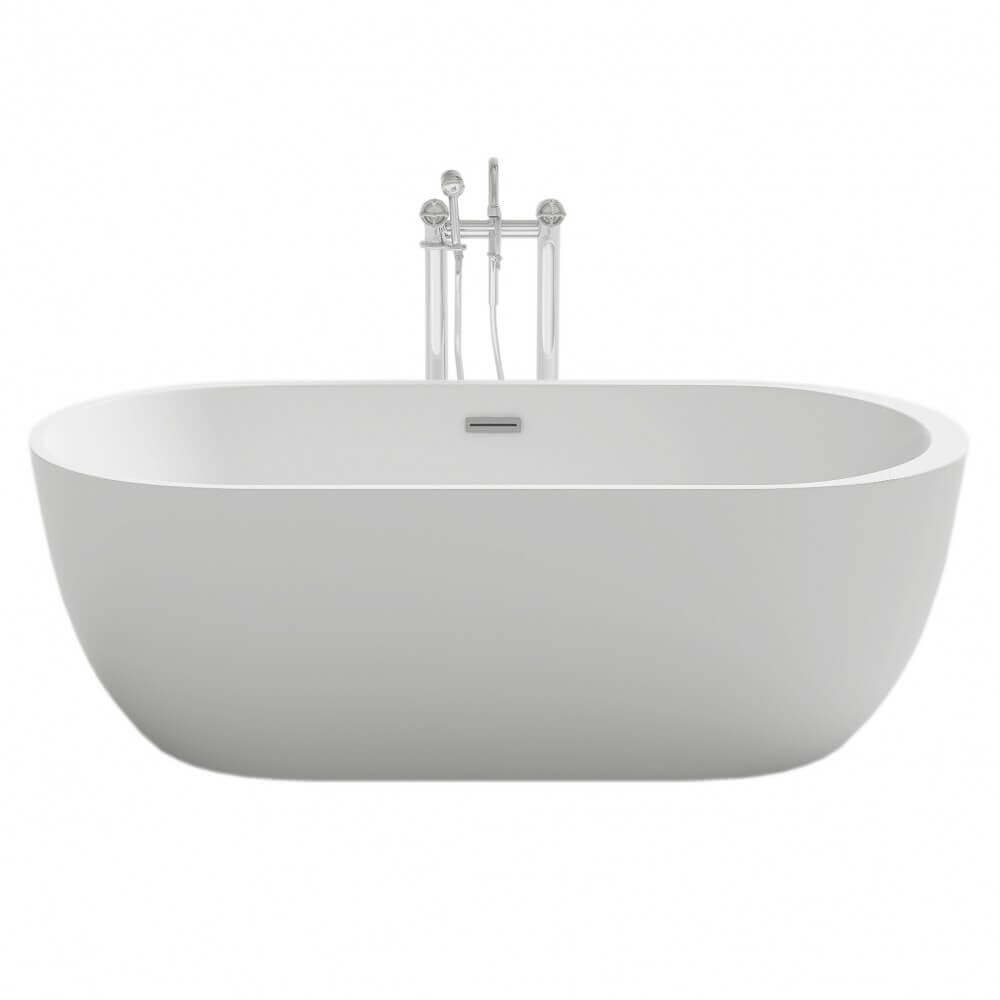 Home Deluxe Freistehende Badewanne CODO - 170 x 80 cm Weiß