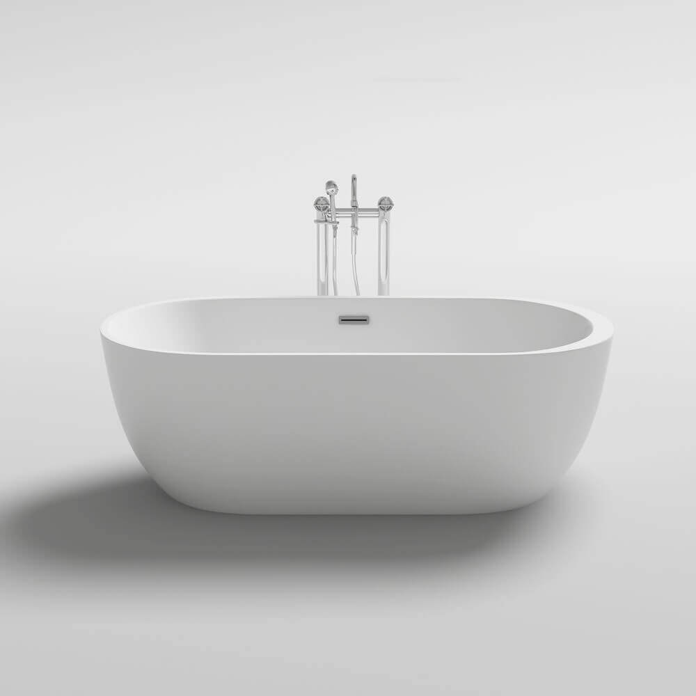 Home Deluxe Freistehende Badewanne CODO - 170 x 80 cm Weiß
