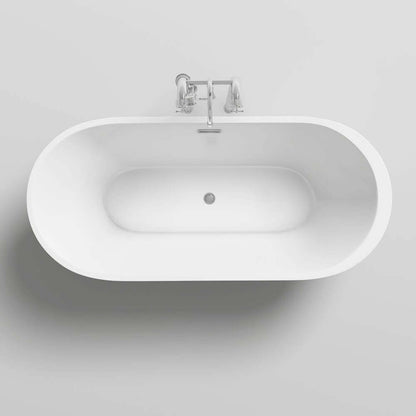 Home Deluxe Freistehende Badewanne CODO - 170 x 80 cm Weiß